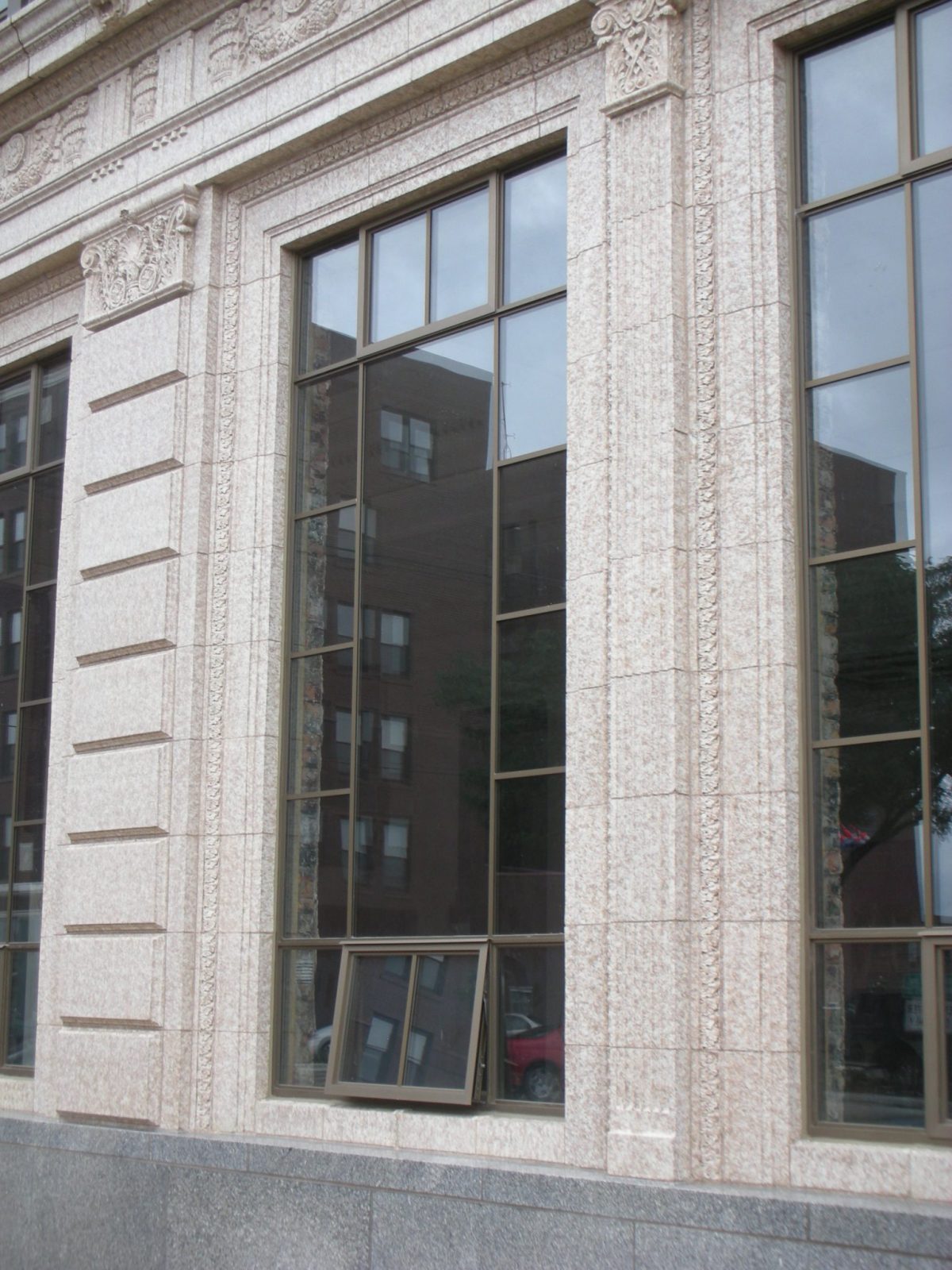 Freeborn Bank custom historic window replacement
