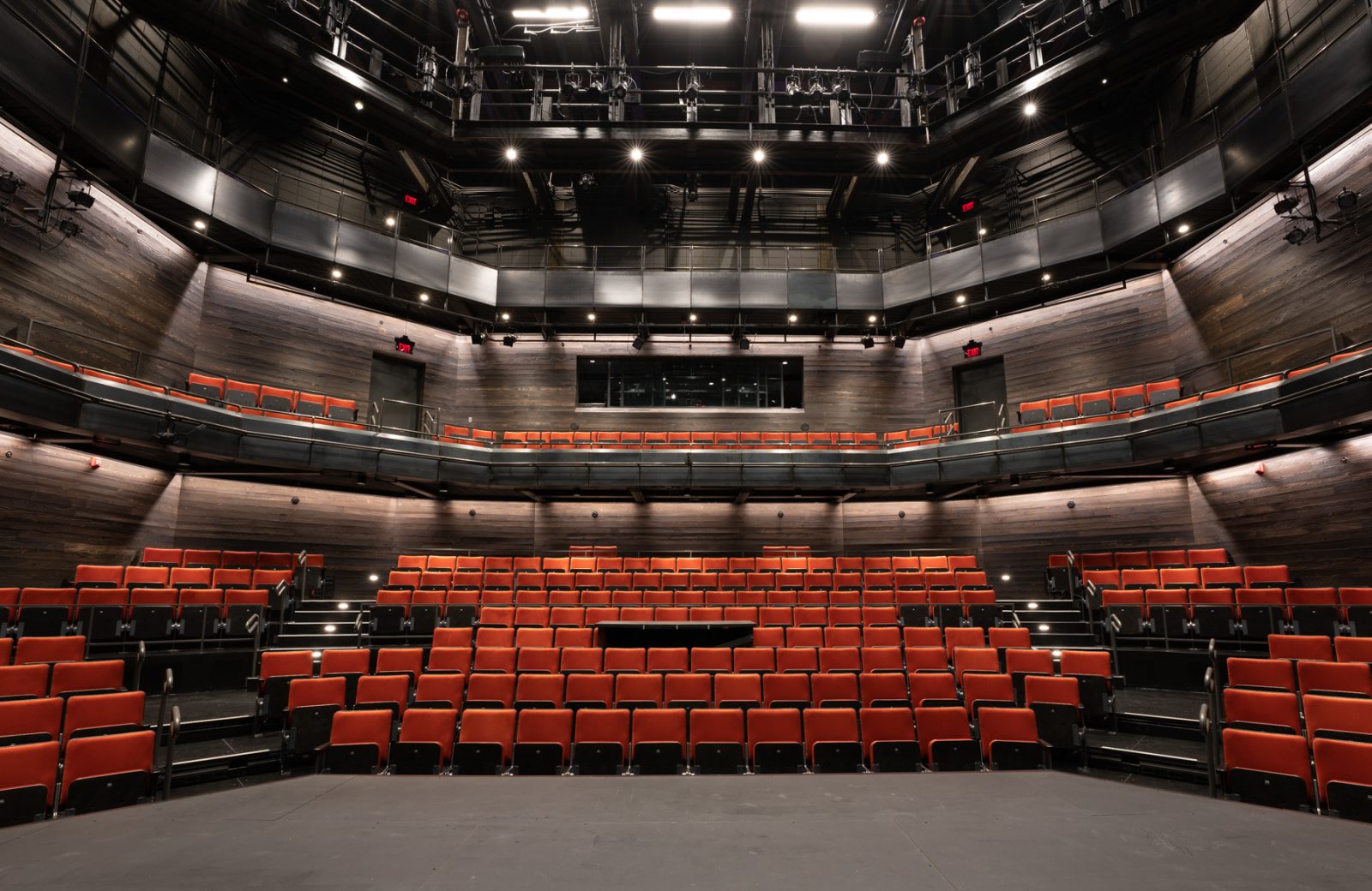 Theatre squared auditorium sound attenuation