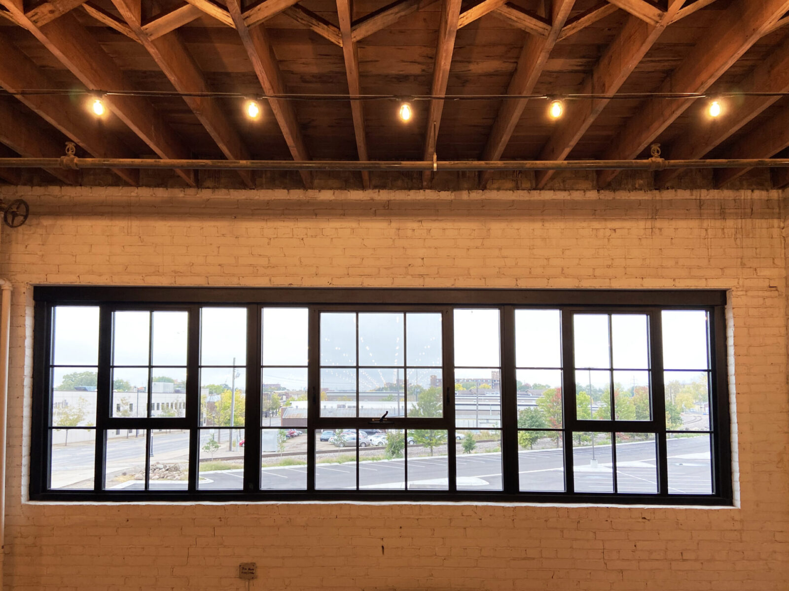 Harvester Square historic replica awning and fixed windows