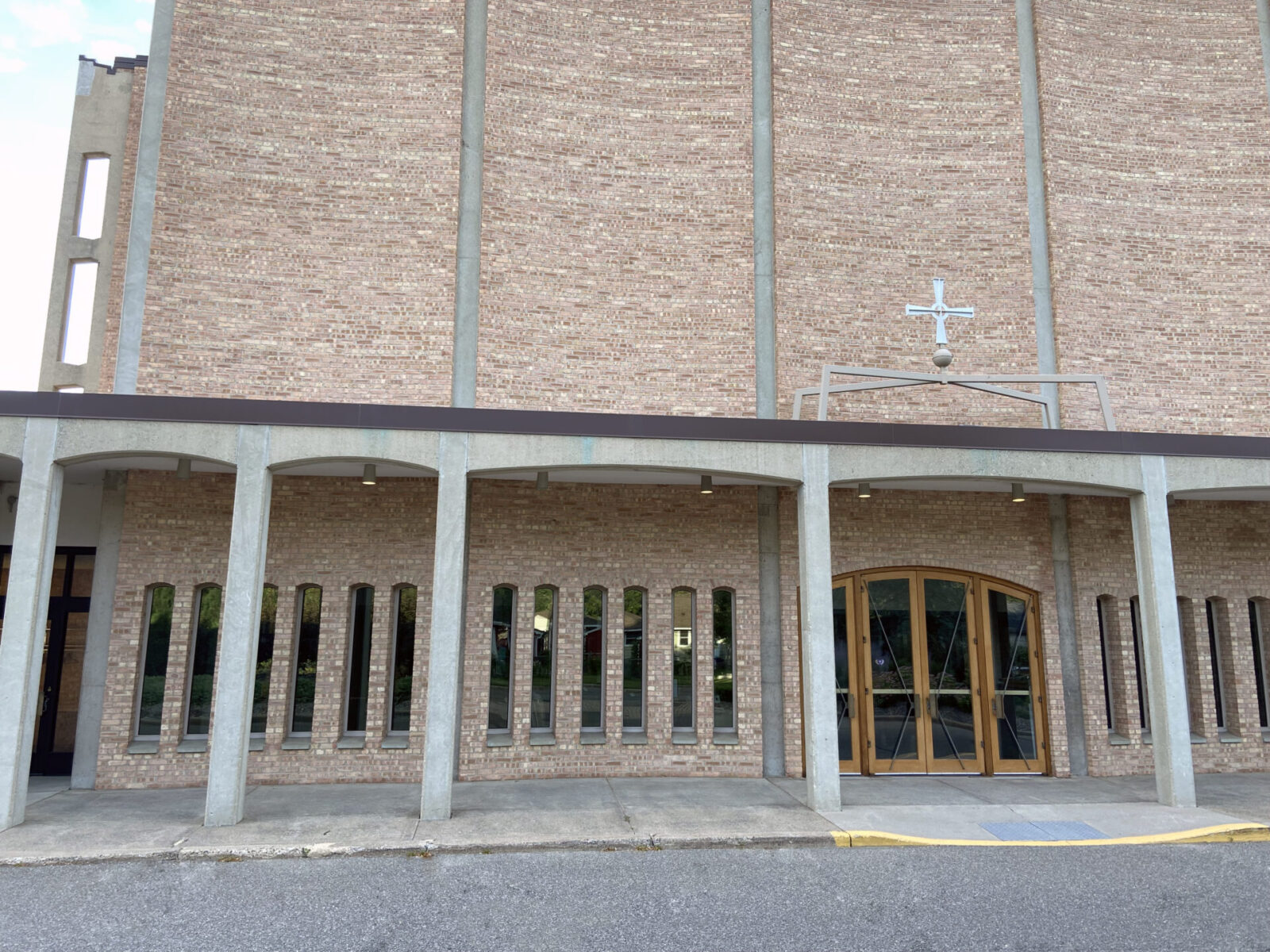 Westwood Church arch-top secondary windows