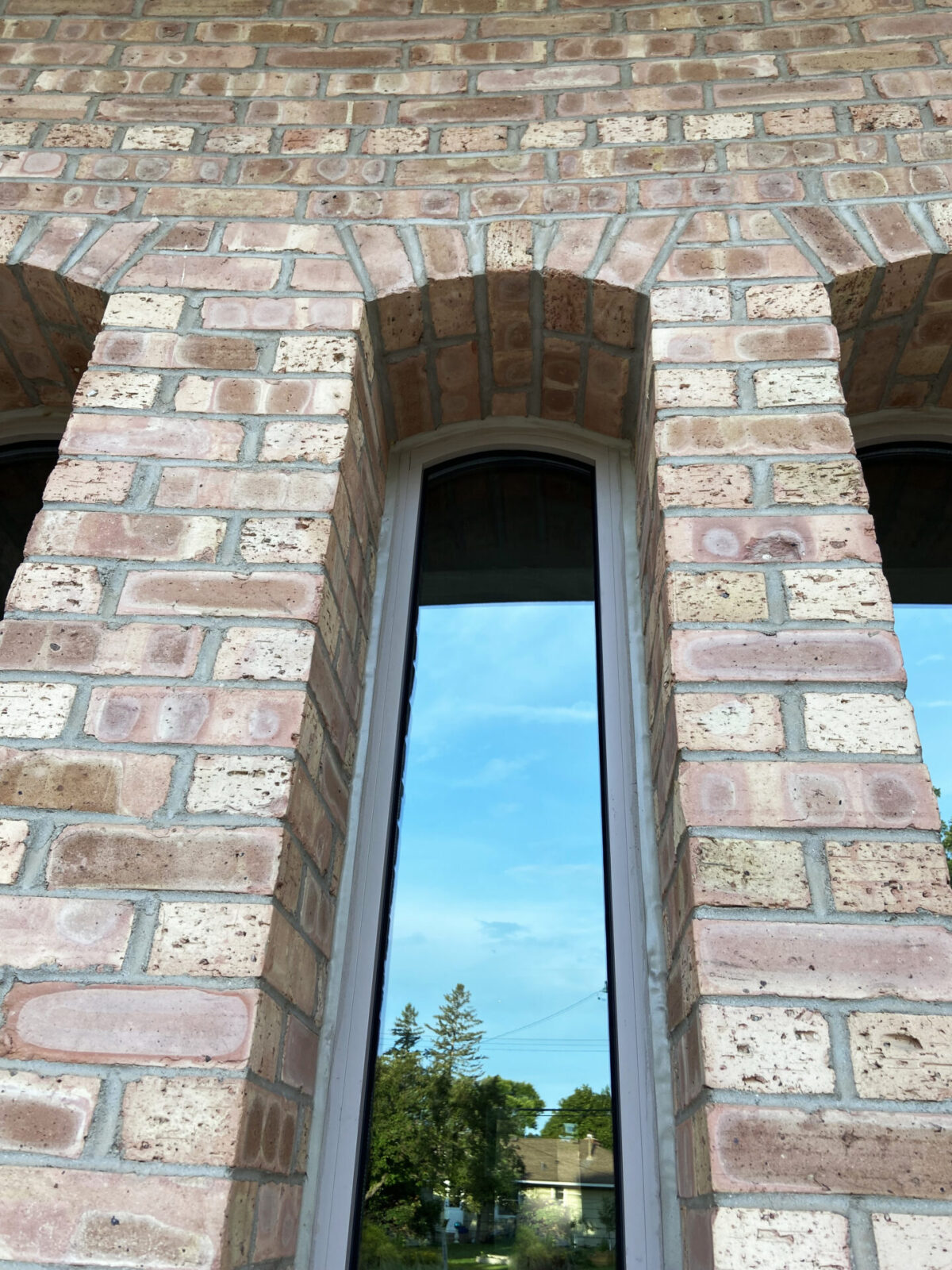 Westwood Church arch-top secondary windows