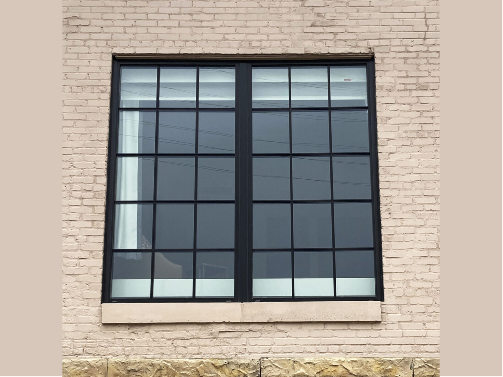 Confluence Hotel historic steel-replica fixed windows