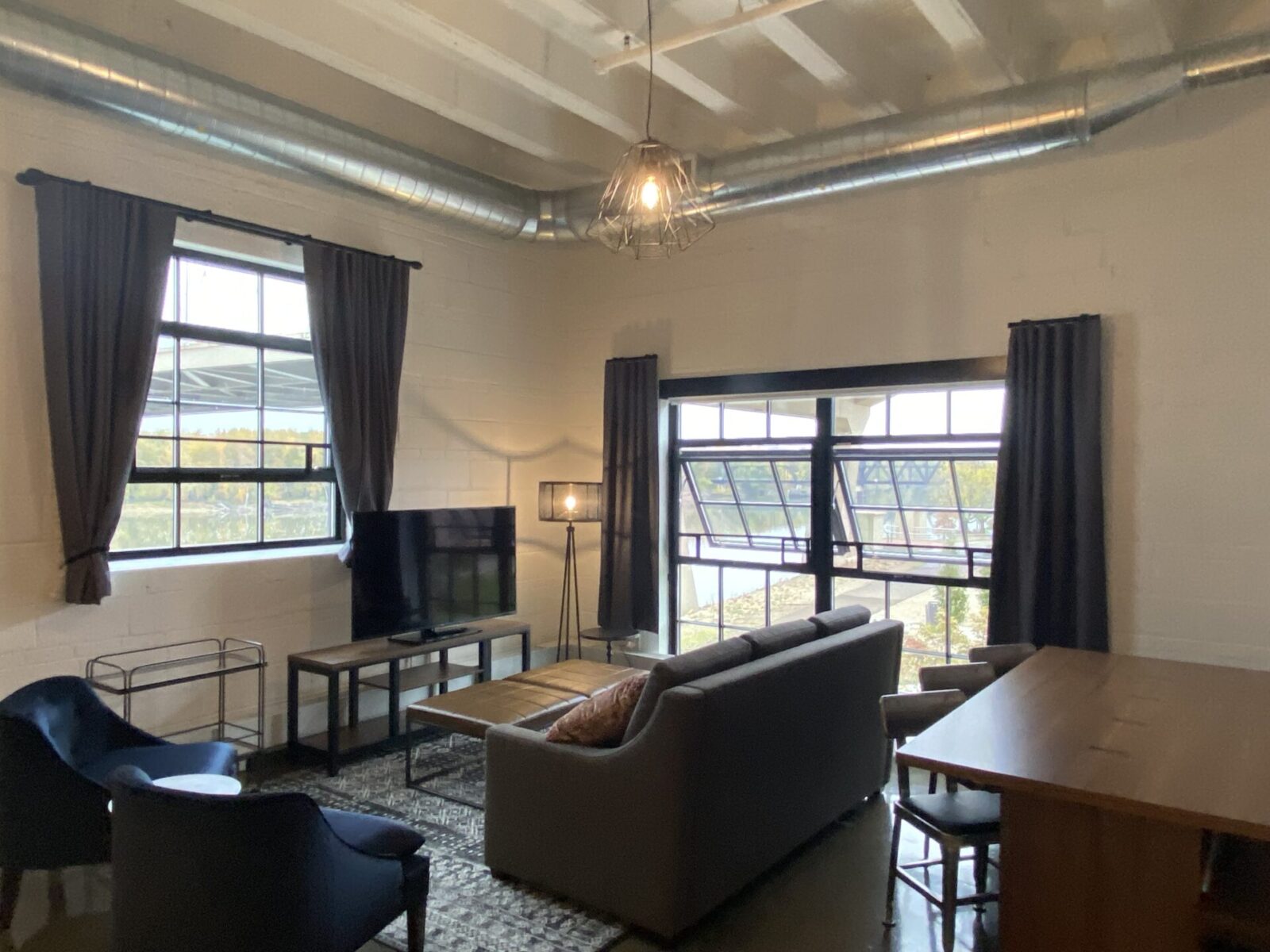 Confluence Hotel historic steel-replica awning windows